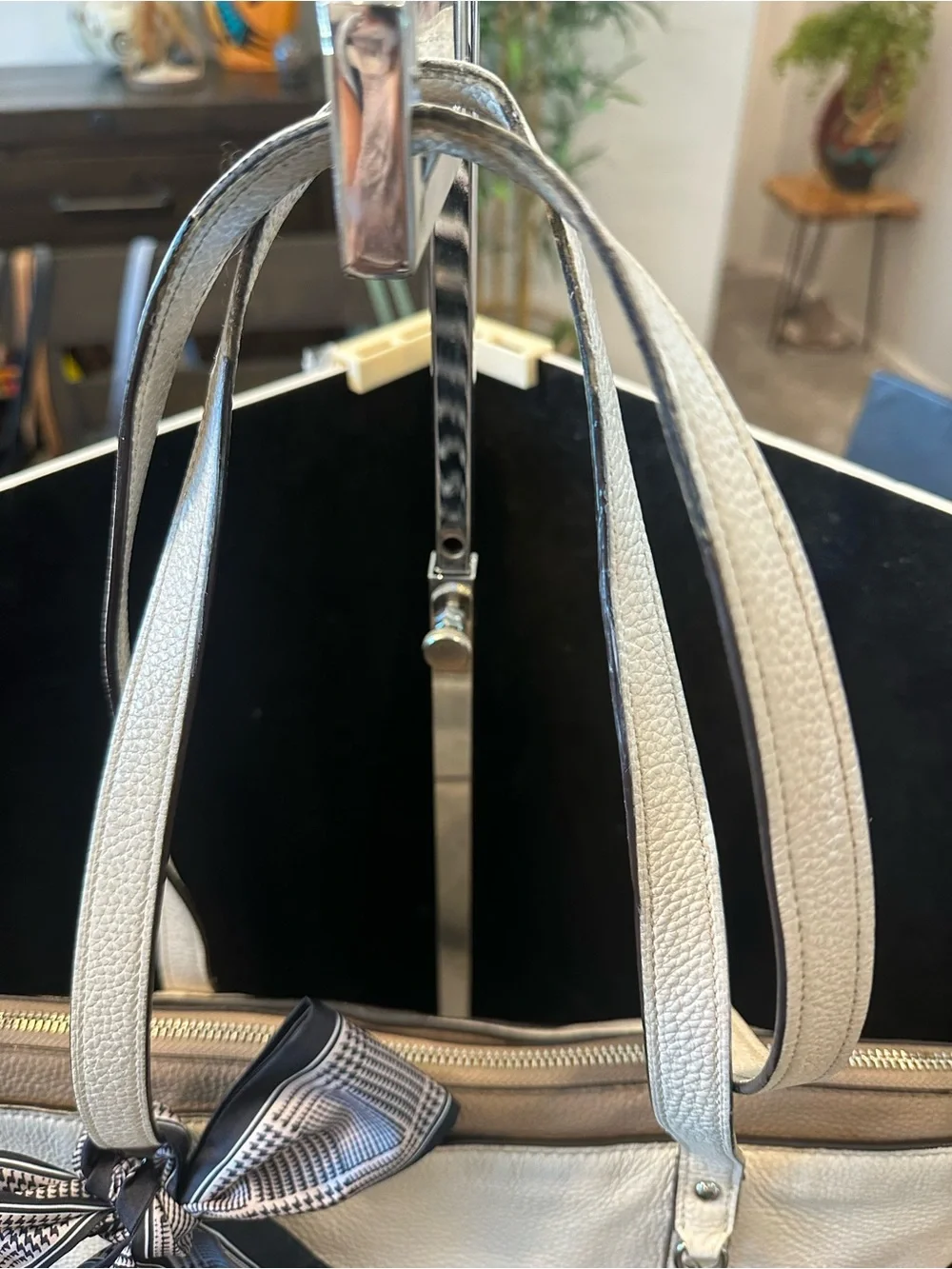 Coach  #223 “May “Tote BagCream Pebbled Leather Tote
